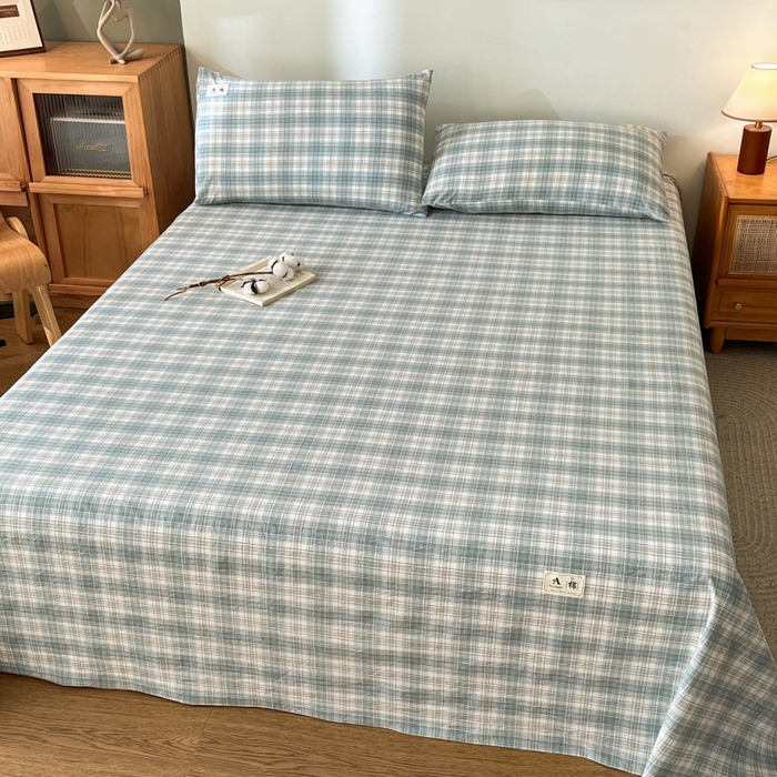 91家纺网 家纺一手货源 找家纺 21度C 2025新款A类全棉母婴级四件套单品系列-单床单 可可兰