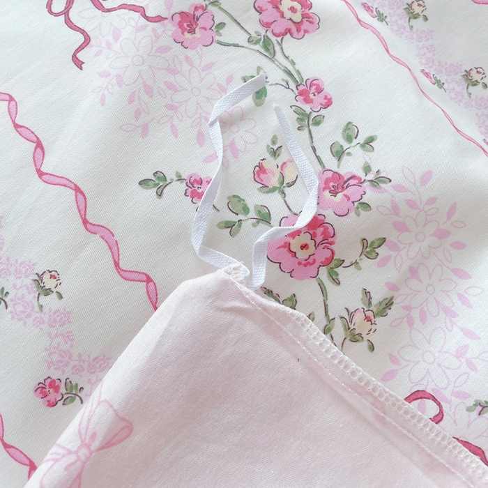 91家纺网 家纺一手货源 找家纺 铭博家纺 2025新款直播爆款100%全棉吊边一字绣工艺款13070印花全棉四件套 潮汐心语