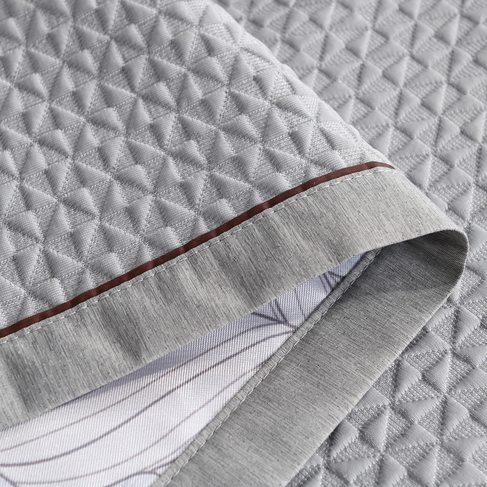 91家纺网 家纺一手货源 找家纺 小猫派 2025夏季冰丝枕头套A类豆豆凉感常规枕套 凉感不绣花-灰