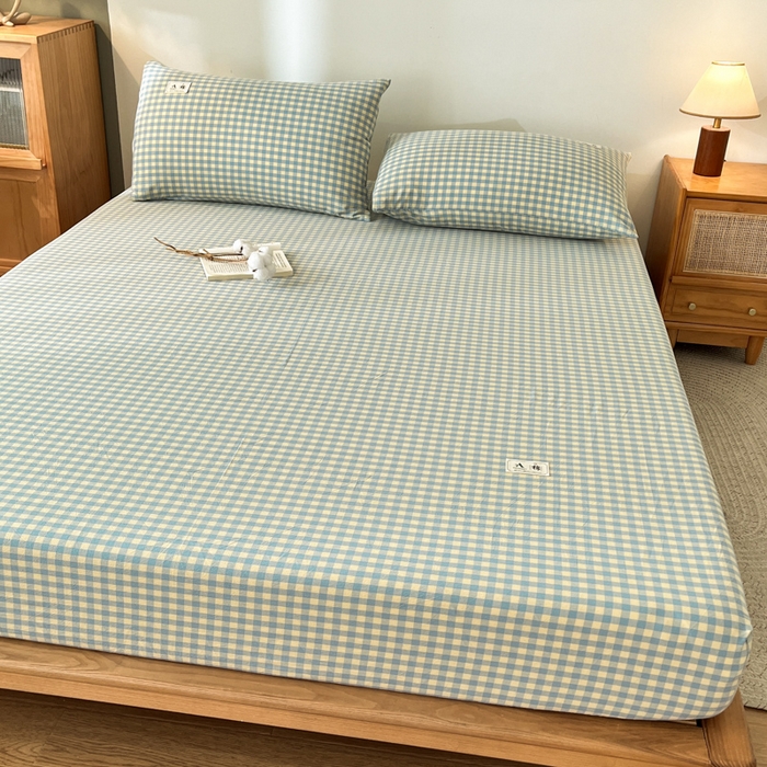 91家纺网 家纺一手货源 找家纺 21度C 2025新款A类全棉母婴级四件套单品系列-四件套 琉璃格