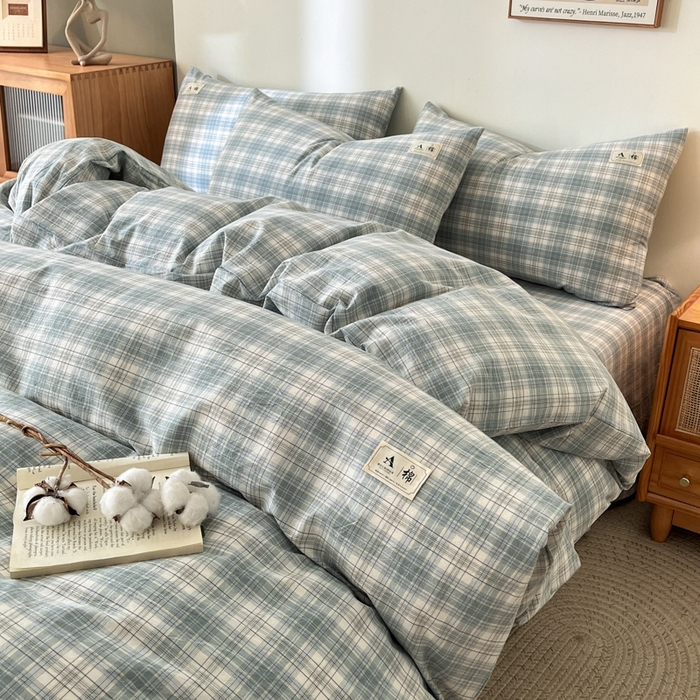 91家纺网 家纺一手货源 找家纺 21度C 2025新款A类全棉母婴级四件套单品系列-四件套 可可兰