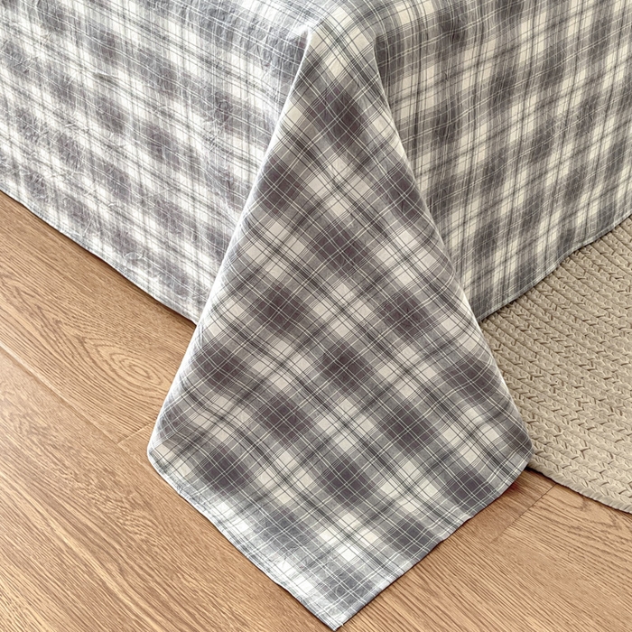 91家纺网 家纺一手货源 找家纺 21度C 2025新款A类全棉母婴级四件套单品系列-单床单 可可灰