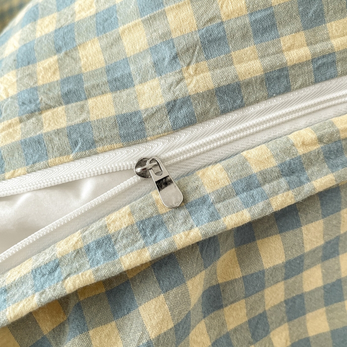 91家纺网 家纺一手货源 找家纺 21度C 2025新款A类全棉母婴级四件套单品系列-四件套 琉璃格