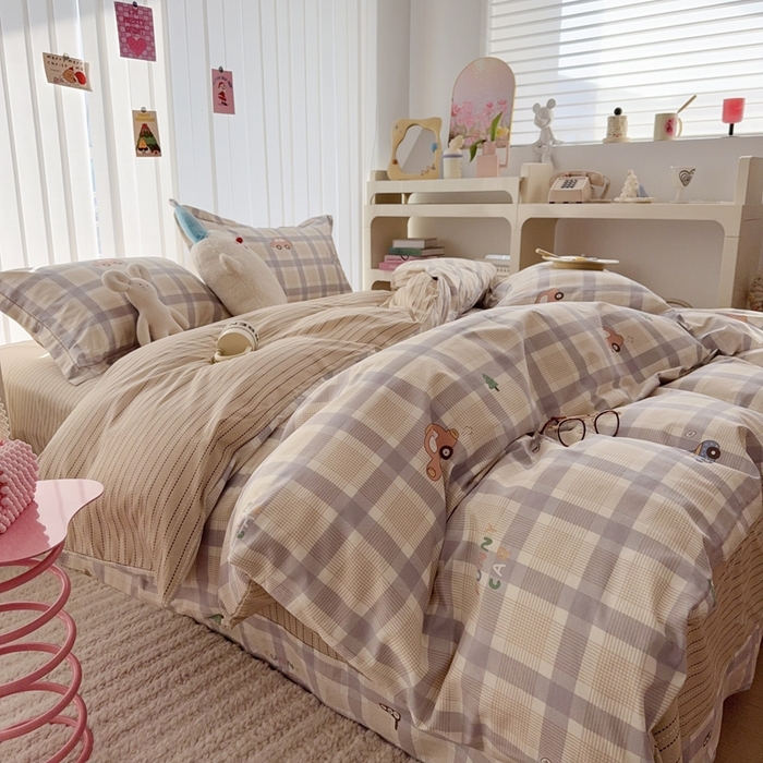 91家纺网 家纺一手货源 找家纺 于果 2025新款全棉13370四件套 小汽车