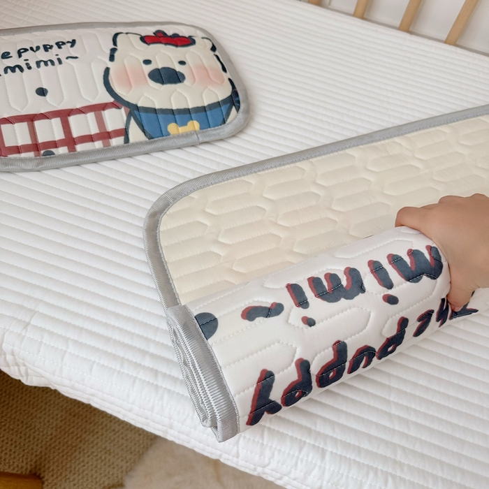 91家纺网 家纺一手货源 找家纺 美乐迪家纺 2025新款儿童乳胶凉席 高地狗