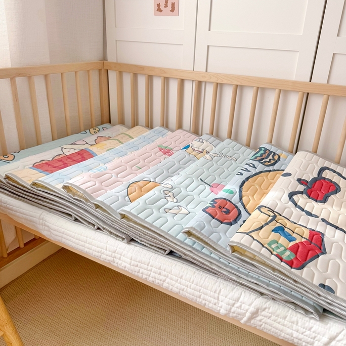 91家纺网 家纺一手货源 找家纺 美乐迪家纺 2025新款儿童乳胶凉席 汉堡伙伴