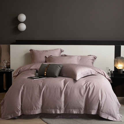 91家纺网 家纺一手货源 找家纺 （总）淳绵家居 2025新款50*50S长绒棉贡缎提花手工立体埋绳工艺四件套（礼盒包装）