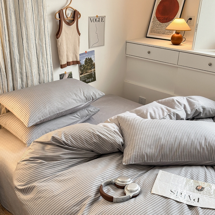 91家纺网 家纺一手货源 找家纺 麦伦家居 2025春夏新品全棉斜纹40支13372系列 绅士之约