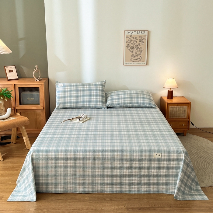 91家纺网 家纺一手货源 找家纺 21度C 2025新款A类全棉母婴级四件套单品系列-单床单 可可兰