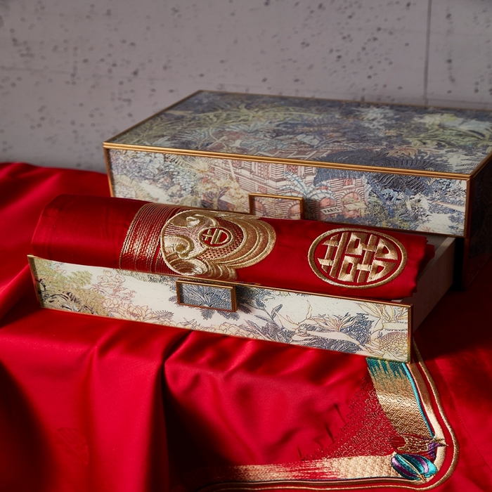 91家纺网 家纺一手货源 找家纺 爱情故事2025新款婚庆新品 开门见喜