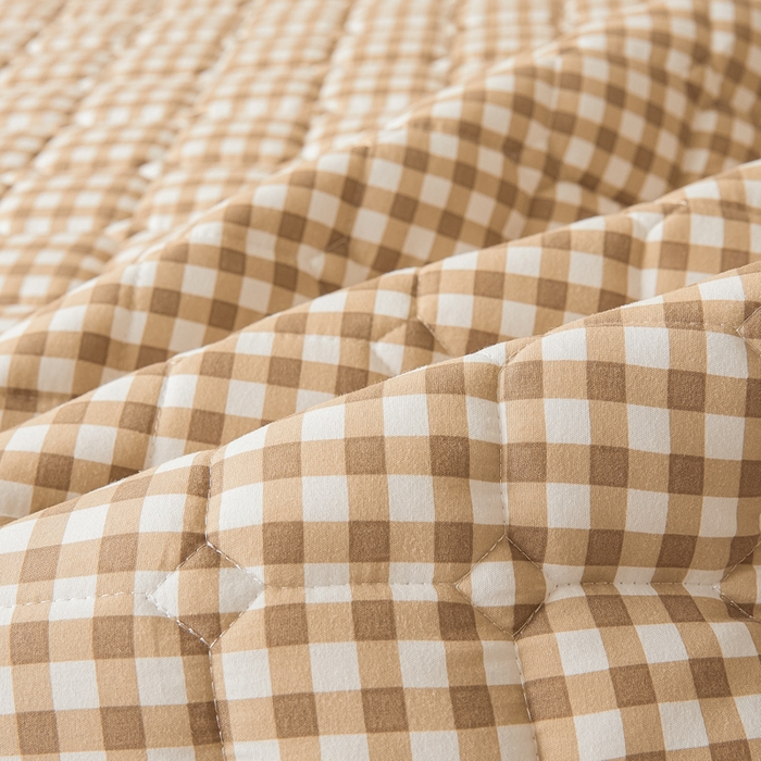 91家纺网 家纺一手货源 找家纺 恋绒家纺 2025新款无印风床褥床护垫宿舍床垫亲肤水洗棉软床垫 黄小格