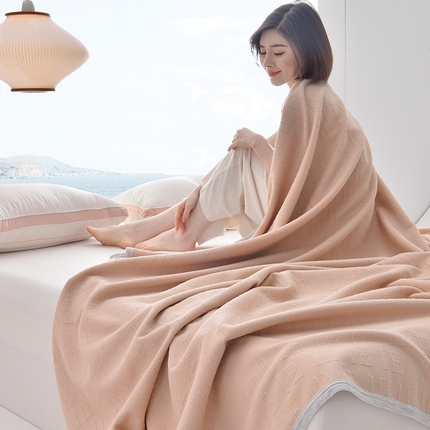 91家纺网 家纺一手货源 找家纺 （总）米奈家居 2025全棉针织棉提花多功能盖毯