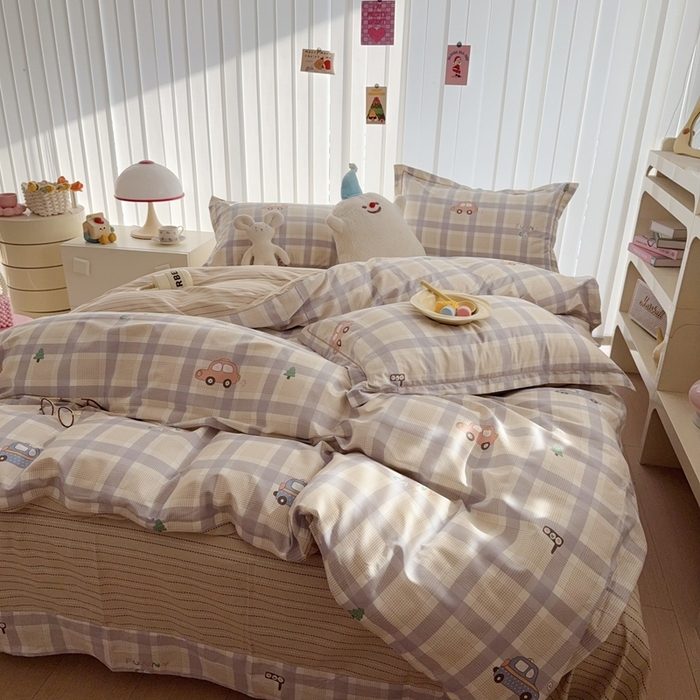 91家纺网 家纺一手货源 找家纺 于果 2025新款全棉13370四件套 小汽车