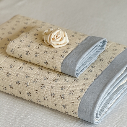 91家纺网 家纺一手货源 找家纺 （总）富瑞阁 2025新款ins风韩版AB全棉纯棉多功能床盖夏被盖毯单品件套三件套