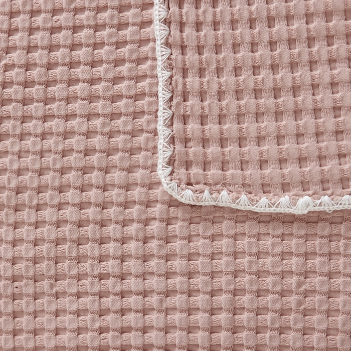 91家纺网 家纺一手货源 找家纺 （总）朴尔家纺-毛巾被 2025新款全棉纱布华夫格素色枕巾系列