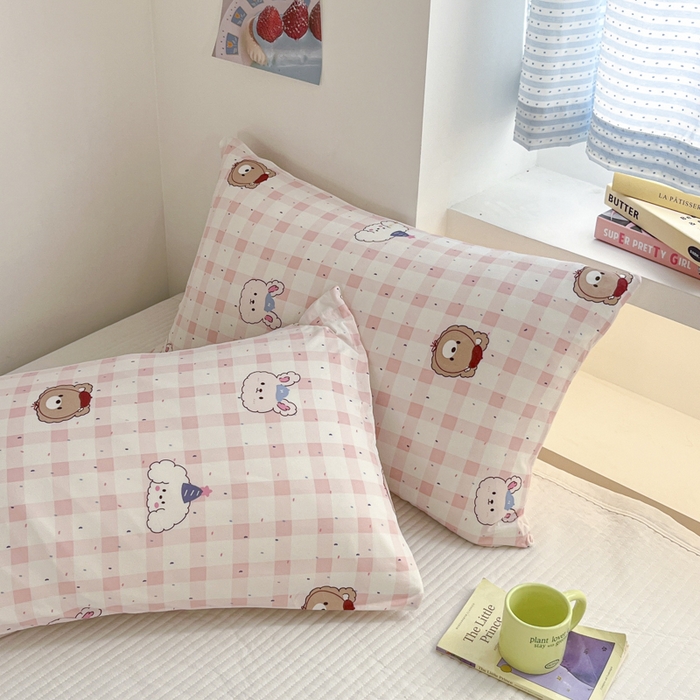 91家纺网 家纺一手货源 找家纺 桃子家居  2025新款A类高品质牛奶针织棉软糯大豆夏被 针织棉-粉格派对