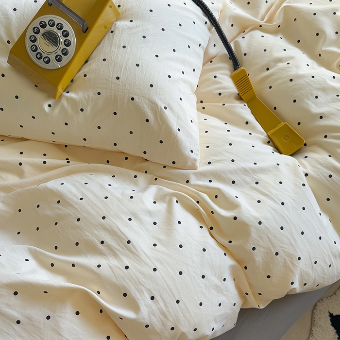 91家纺网 家纺一手货源 找家纺 繁花家居 2025新款软乎乎时尚印花水洗棉四件套 波波米