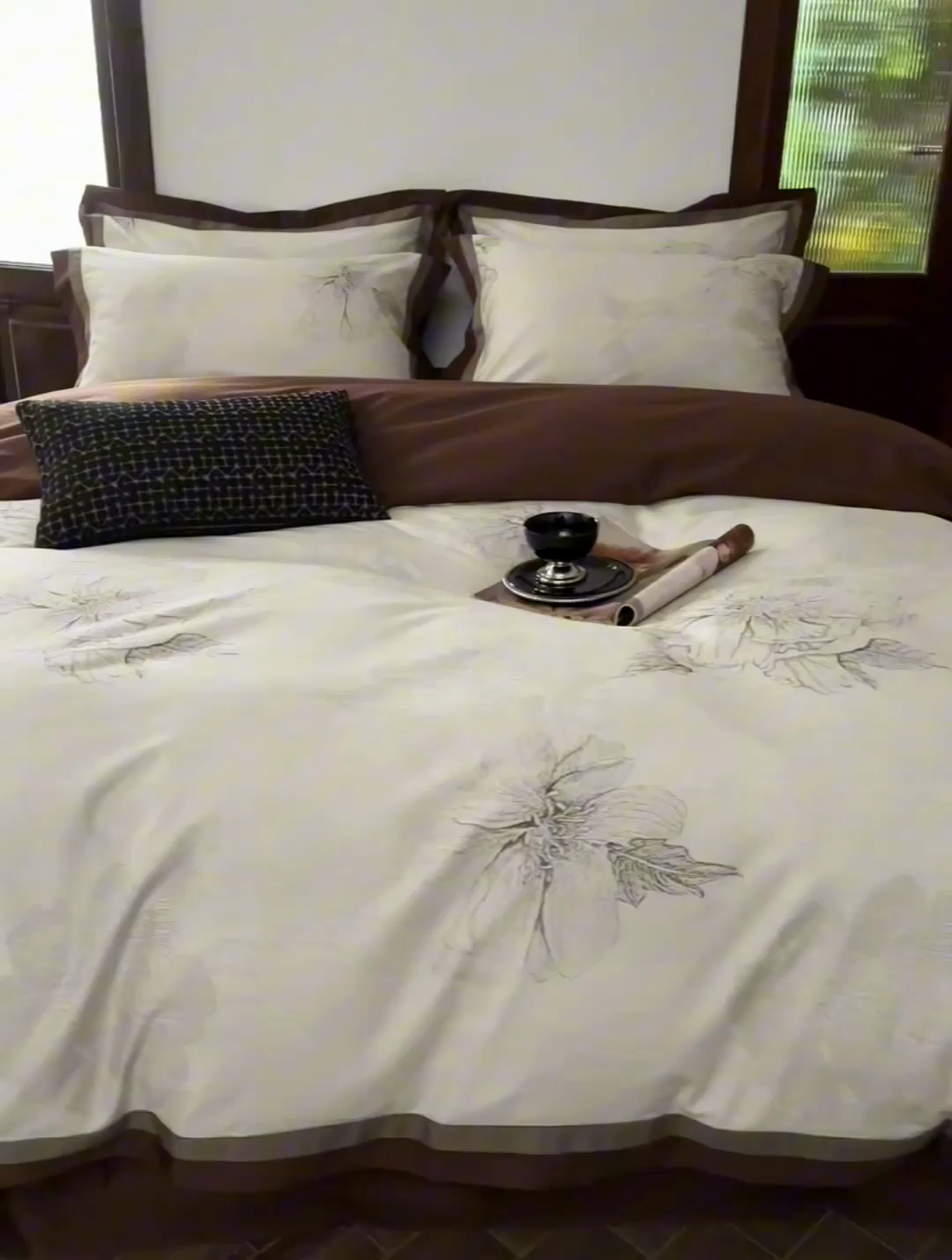 91家纺网 家纺一手货源 找家纺 由丽家纺 2025新款数码印花四件套 觅柔