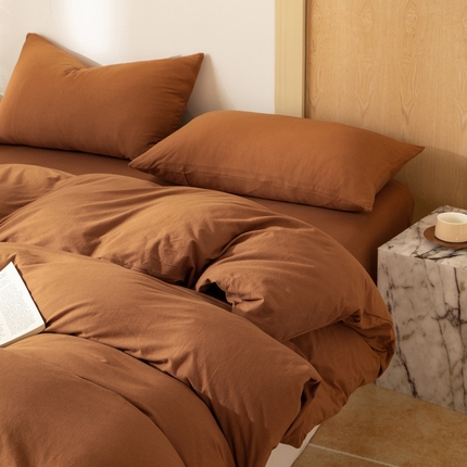 梦可莱家居 2025春夏新品全棉针织棉纯色系列 南瓜