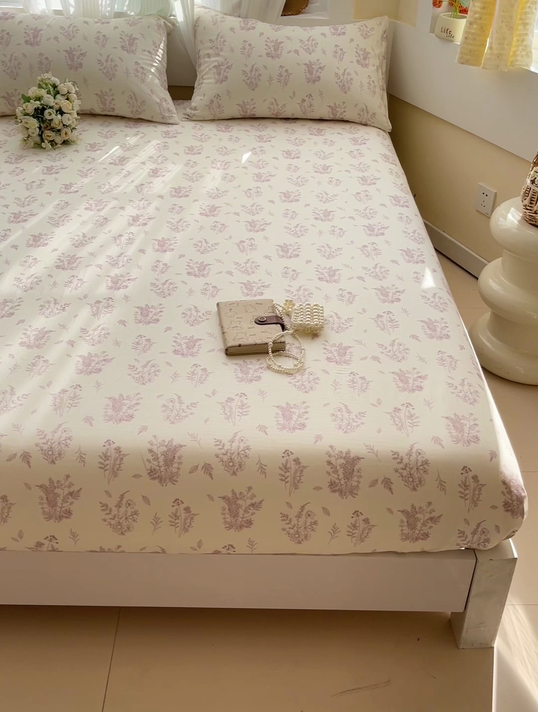 91家纺网 家纺一手货源 找家纺 （总）名兮家居 2025新款全棉双层纱床笠