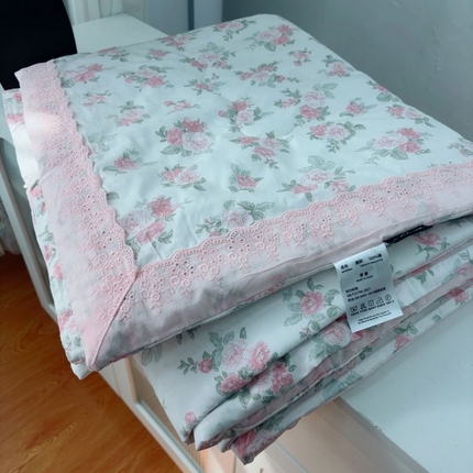 91家纺网 家纺一手货源 找家纺 （总）暖居 2025新款纯棉法式包边全棉夏被可机洗纯棉空调被夏凉被跑量款