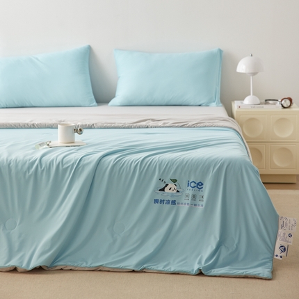 91家纺网 家纺一手货源 找家纺 （总）大彩家居 2025新款锦氨冰激凌雪糕被子凉感丝夏凉被被芯夏被空调被