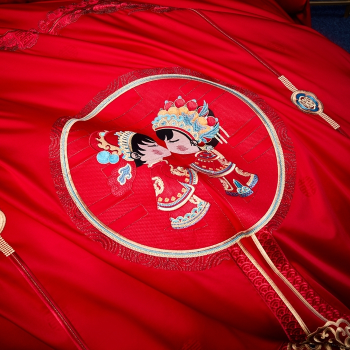 91家纺网 家纺一手货源 找家纺 爱情故事2025新款婚庆新品 门当户对