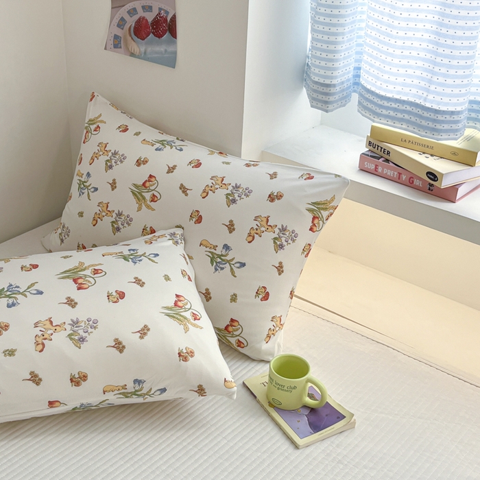 91家纺网 家纺一手货源 找家纺 桃子家居  2025新款A类高品质牛奶针织棉软糯大豆夏被 针织棉-花间小鹿