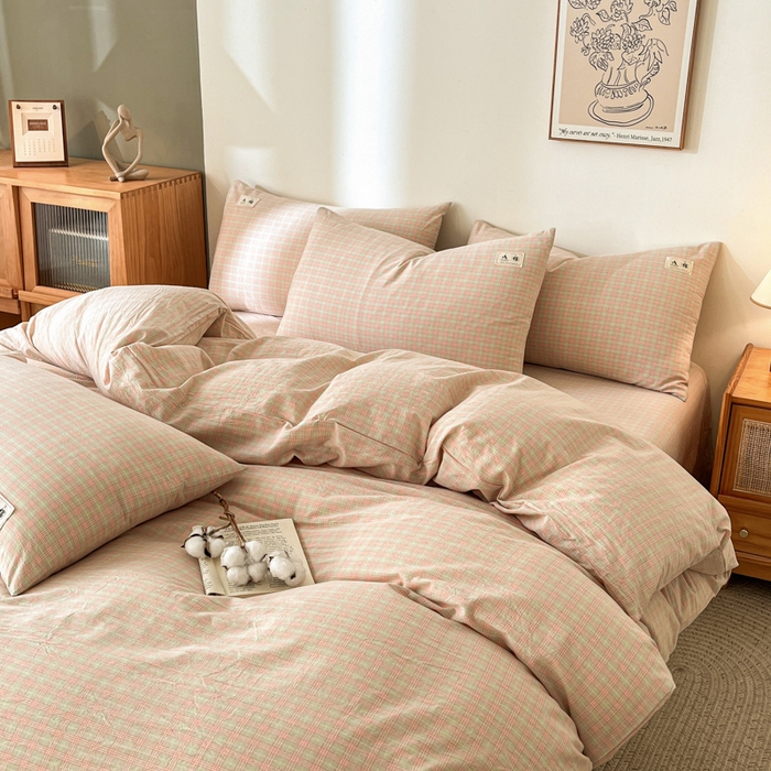 91家纺网 家纺一手货源 找家纺 21度C 2025新款A类全棉母婴级四件套单品系列-四件套 春野玉