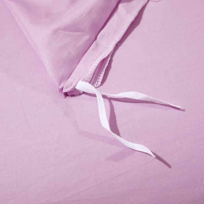 91家纺网 家纺一手货源 找家纺 晶缦家纺 2025新款喷气全棉13376纯棉斜纹纯色被套-沐兰 沐兰-浅紫