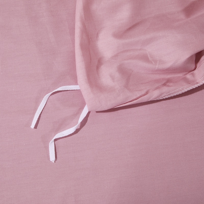 91家纺网 家纺一手货源 找家纺 晶缦家纺 2025新款喷气全棉13376纯棉斜纹纯色被套-沐兰 沐兰-脏脏粉