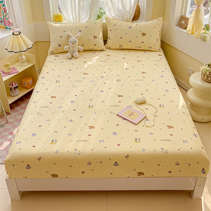 91家纺网 家纺一手货源 找家纺 （总）名兮家居 2025新款全棉双层纱床笠