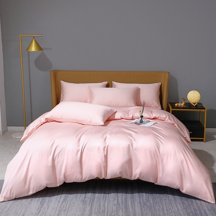 91家纺网 家纺一手货源 找家纺 （总）晶缦家纺 2025新款全棉纯棉50支双股贡缎长绒棉纯色多规格四件套