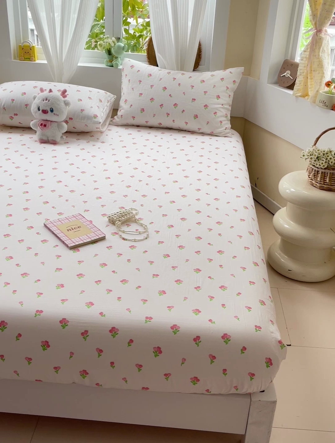 91家纺网 家纺一手货源 找家纺 （总）名兮家居 2025新款全棉双层纱床笠