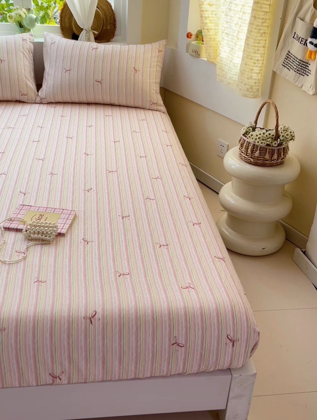 91家纺网 家纺一手货源 找家纺 （总）名兮家居 2025新款全棉双层纱床笠