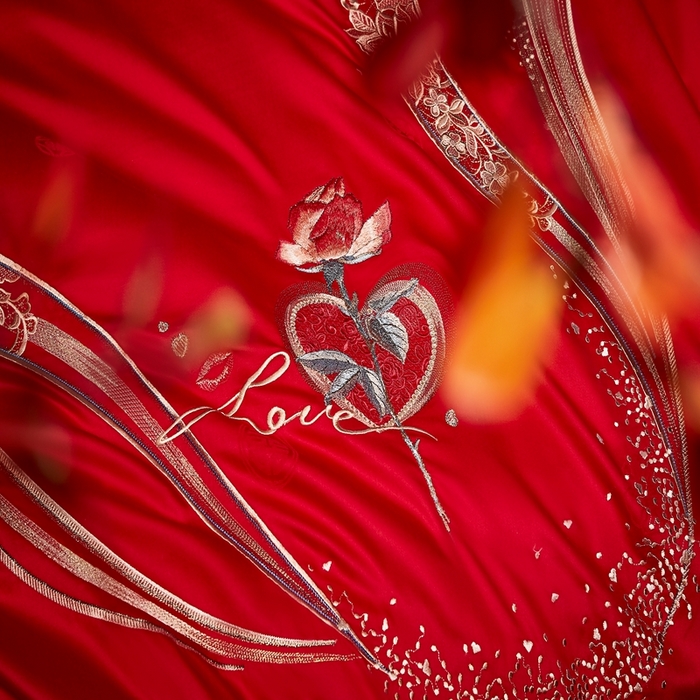 91家纺网 家纺一手货源 找家纺 爱情故事2025新款婚庆新品 知心爱人