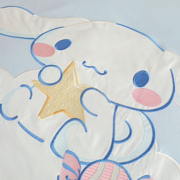 91家纺网 家纺一手货源 找家纺 绒棉世家 2025绒棉世家新款全棉水洗棉贴布绣专版四件套 玉贵狗