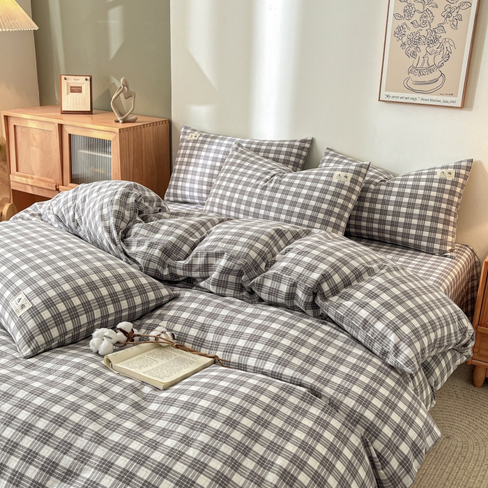 91家纺网 家纺一手货源 找家纺 21度C 2025新款A类全棉母婴级四件套单品系列-单被套 澳白灰