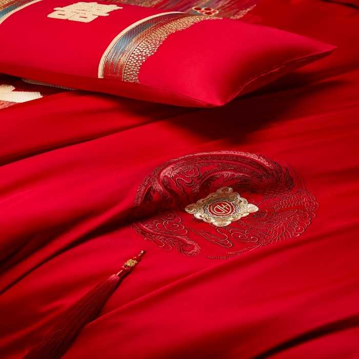 91家纺网 家纺一手货源 找家纺 爱情故事2025新款婚庆新品 开门见喜