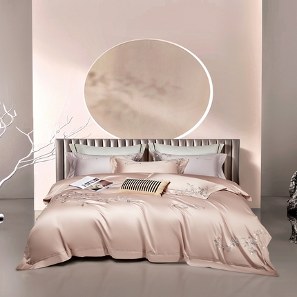 爱情故事2025春夏居家新品四件套 秋叶-豆沙