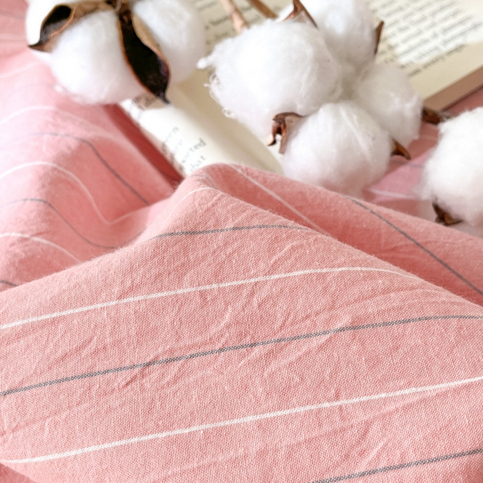 91家纺网 家纺一手货源 找家纺 21度C 2025新款A类全棉母婴级四件套单品系列-单枕套 豆蔻粉