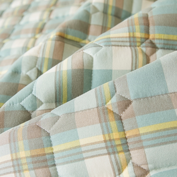 91家纺网 家纺一手货源 找家纺 恋绒家纺 2025新款无印风床褥床护垫宿舍床垫亲肤水洗棉软床垫 绿大格