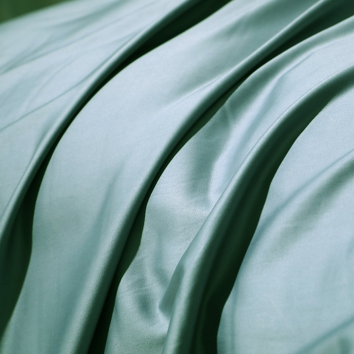 91家纺网 家纺一手货源 找家纺 晶缦家纺 2025新款全棉纯棉50支双股贡缎长绒棉纯色单品被套 绮芸-橄榄绿 