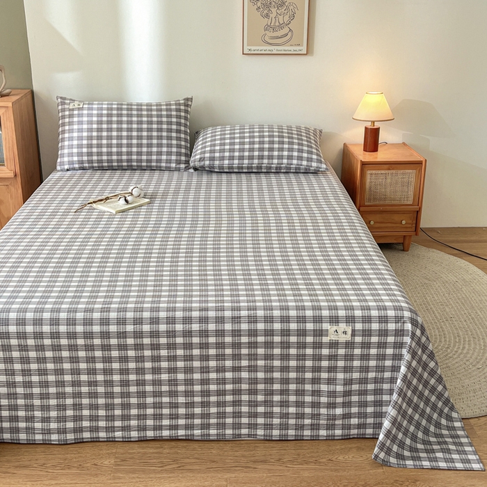 91家纺网 家纺一手货源 找家纺 21度C 2025新款A类全棉母婴级四件套单品系列-单床单 澳白灰