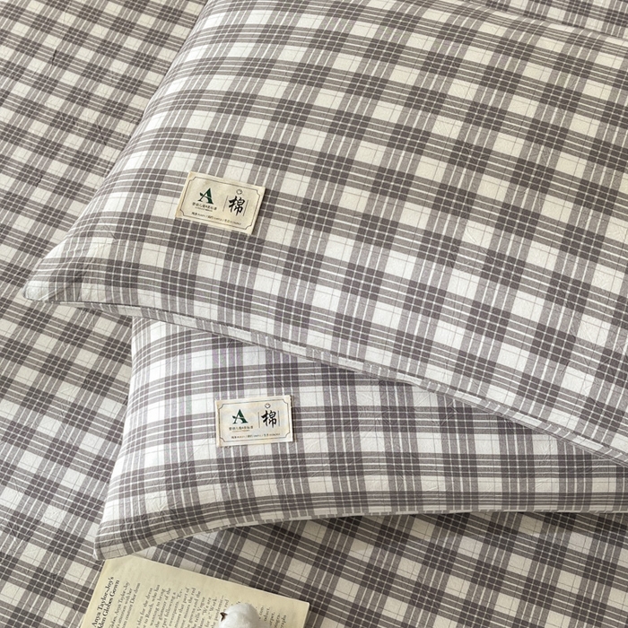 91家纺网 家纺一手货源 找家纺 21度C 2025新款A类全棉母婴级四件套单品系列-单枕套 澳白灰