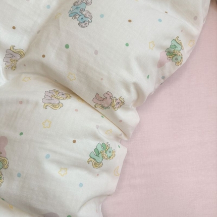 91家纺网 家纺一手货源 找家纺 （总）2025新款双层纱印花卡通四件套-床拍