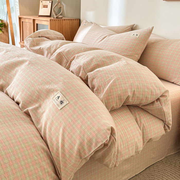 91家纺网 家纺一手货源 找家纺 21度C 2025新款A类全棉母婴级四件套单品系列-四件套 春野玉