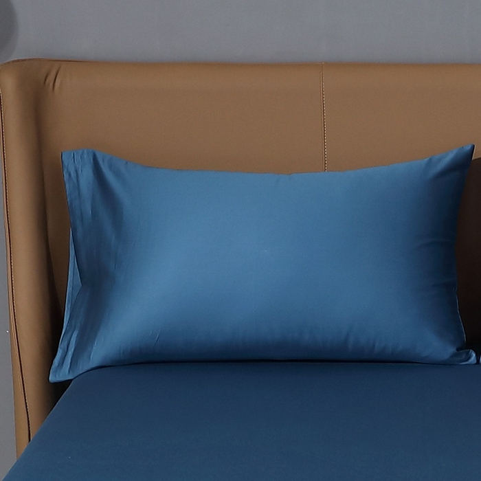 91家纺网 家纺一手货源 找家纺 （总）晶缦家纺 2025新款全棉纯棉双股100支贡缎长绒棉纯色单品枕套