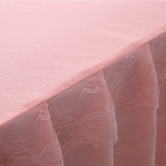 91家纺网 家纺一手货源 找家纺 情恒家纺 2025新款蕾丝床裙三件套系列-月满花香 玉色