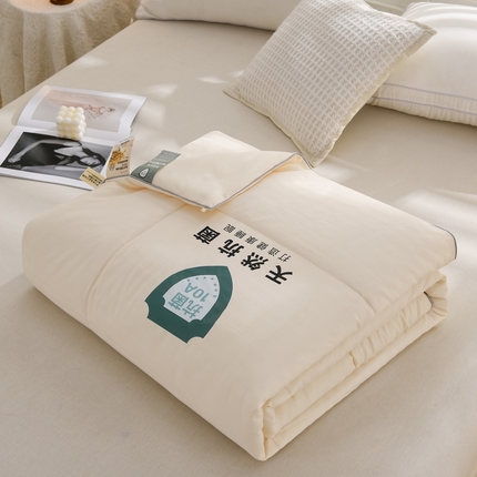 91家纺网 家纺一手货源 找家纺 （总）羽涵2025新款抗菌水洗棉断条夏被